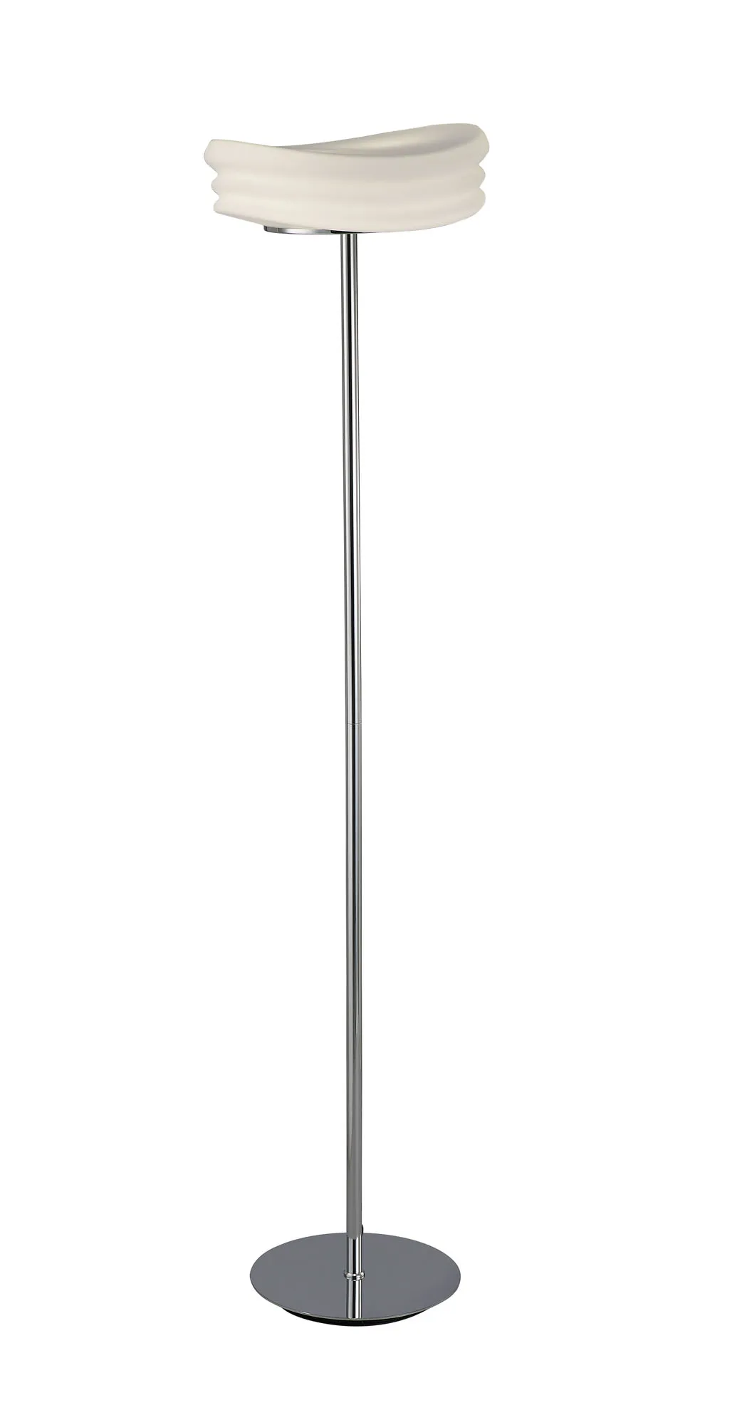 M3628  Mediterraneo Glass 162cm Floor Lamp 2 Light